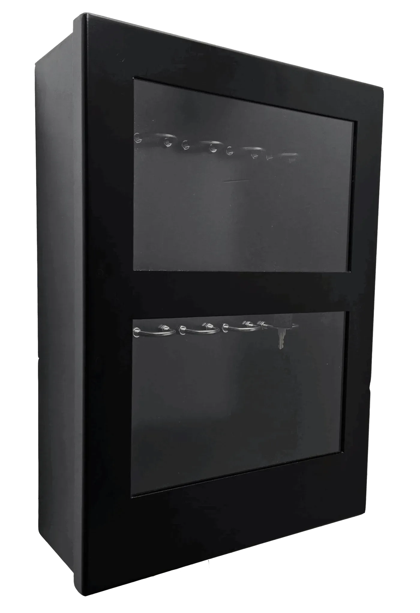 How does LockboxRack work for property managers, shown as one smart lock box rack in a condo lobby