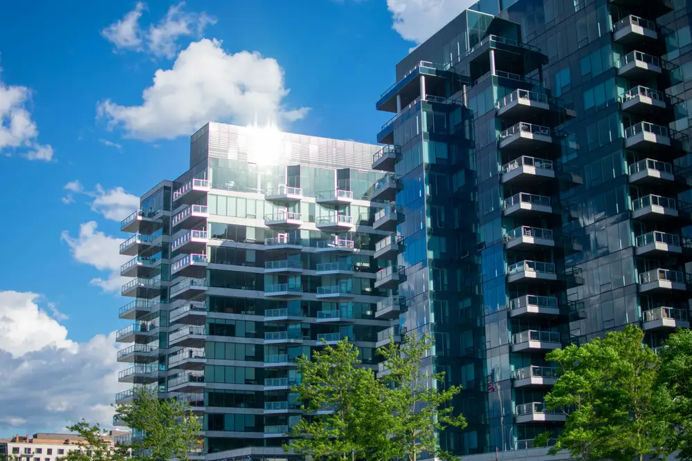 Property manager reviewing lockable racks access log for a condo building